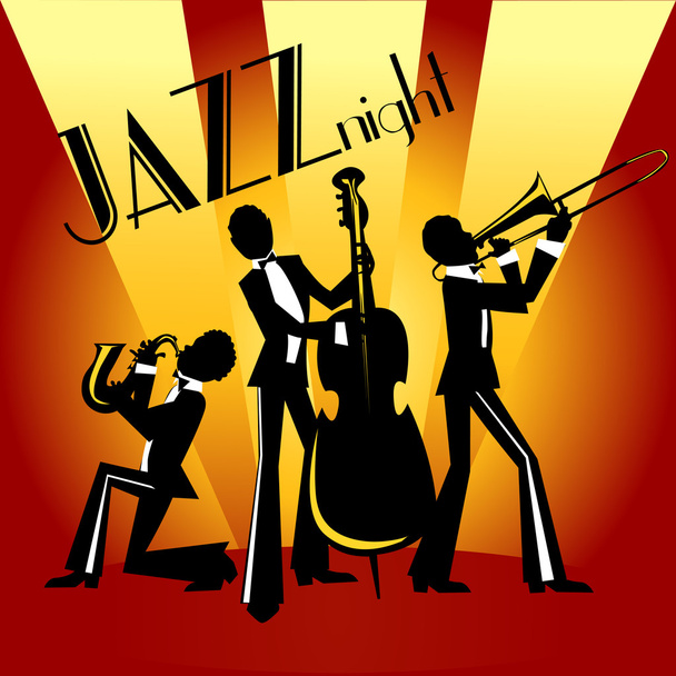 Banda de jazz
 - Vector, Imagen