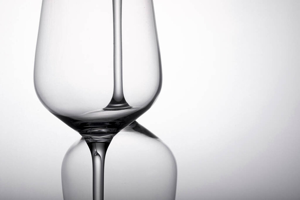 A closeup shot of glasses for alcoholic beverages - Fotó, kép