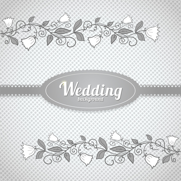 Vector wedding seamless pattern in classic style - Vector, afbeelding