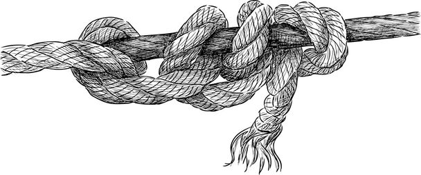 Twisted rope - Wektor, obraz