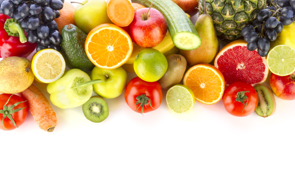 świeże, zdrowe owoce i warzywa - Zdjęcie, obraz