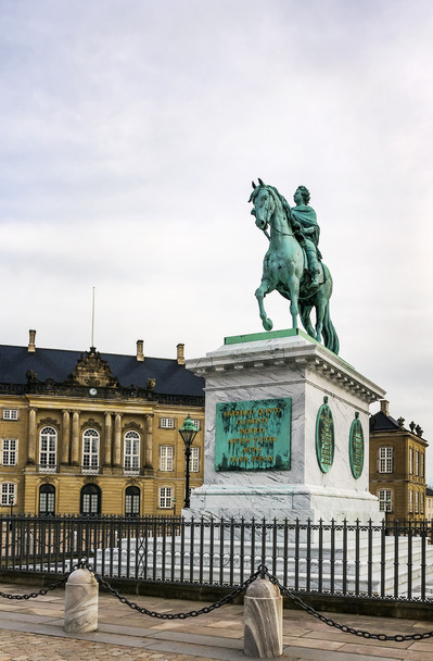 άγαλμα του frederick v, Κοπεγχάγη - Φωτογραφία, εικόνα