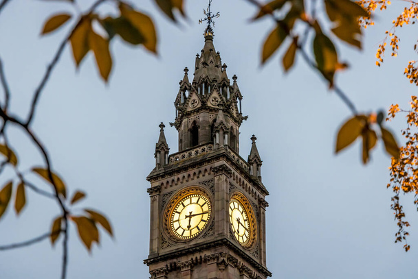 Albert memorial clock in Belfast, UK - 写真・画像