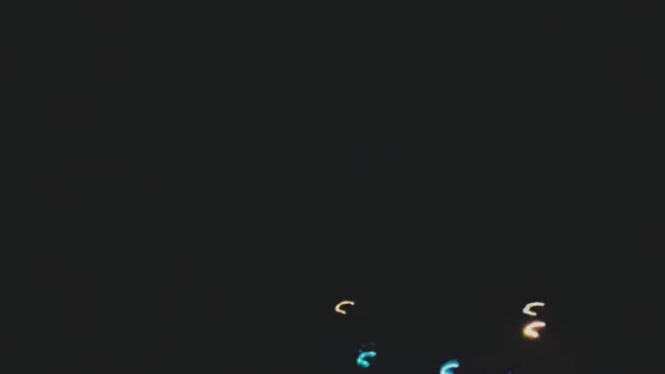 noční městské ulice hyperprostorový pohyb. dynamické pozadí města. experimentální barvy s masivním digitálním šumem.  - Záběry, video