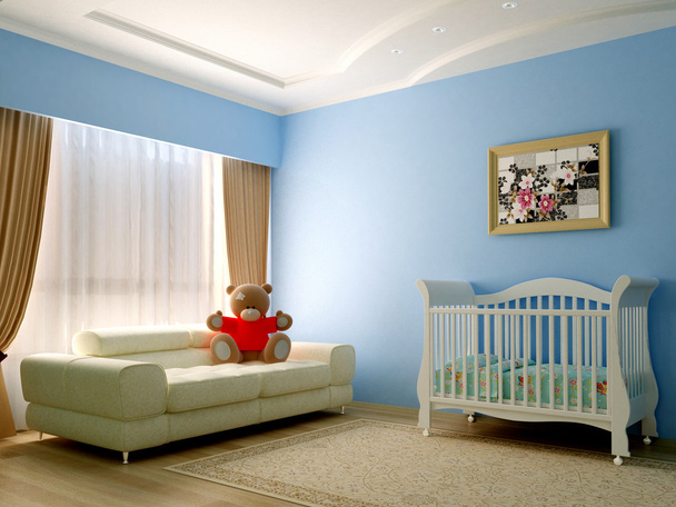 синій baby кімната
 - Фото, зображення