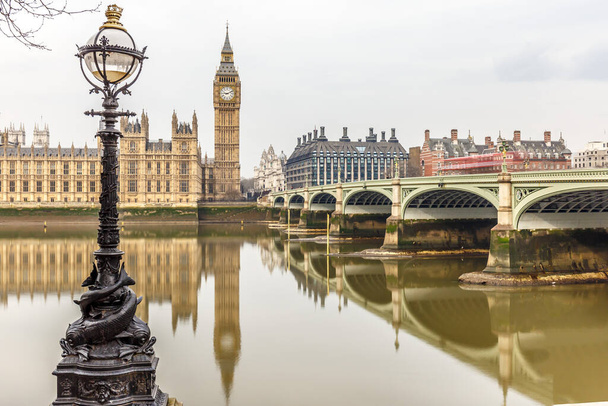 Big Ben és a parlament nagy kitettség, London - Fotó, kép
