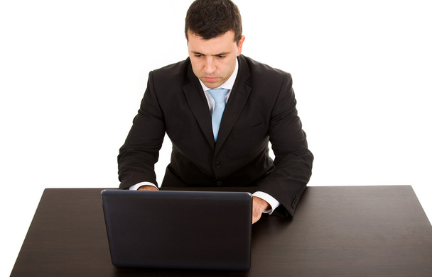 Business man working on a laptop - Foto, Imagem