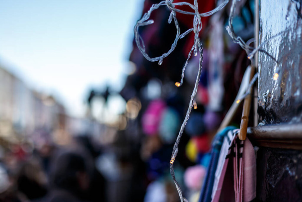 Marché de Portobello en hiver, Londres - Photo, image