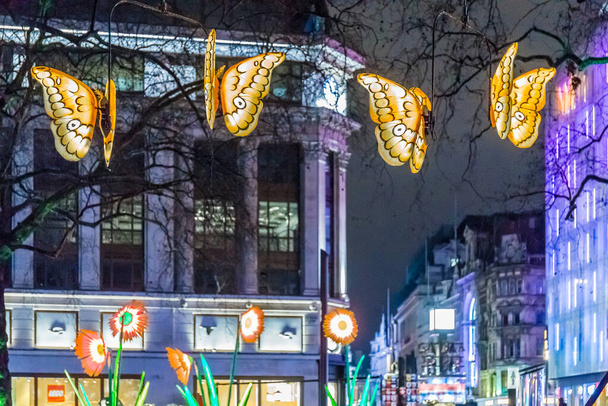 Beleuchtung in Soho, London, Großbritannien - Foto, Bild