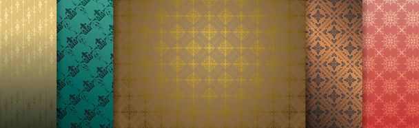 traditional seamless pattern vector background. - ベクター画像