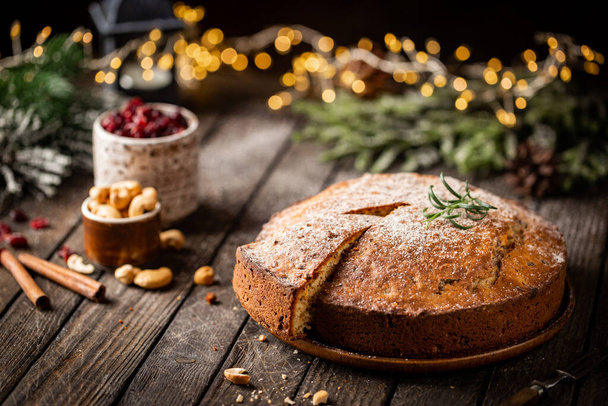 Traditional Christmas cake - Foto, afbeelding