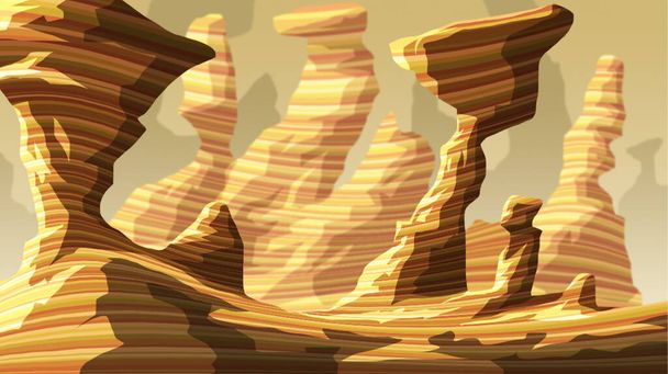 Exotiques formations rocheuses du sud-ouest anyon, gorge, illustration de l'érosion - Photo, image