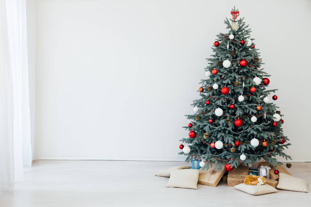 Arredamento interno Albero di Natale vacanza presenta nuovo sfondo anno - Foto, immagini