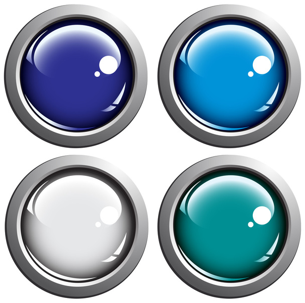 Colored buttons on gray background - Vektor, Bild