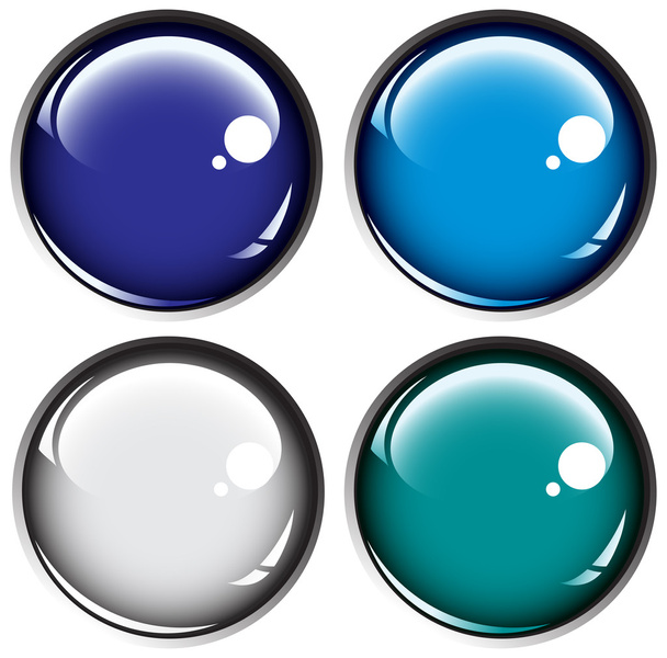 χρωματιστά κουμπιά σε γκρι φόντο - Διάνυσμα, εικόνα