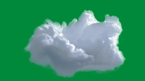 animierte Wolke - grüner Bildschirm - Filmmaterial, Video