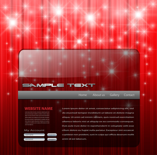 Website template - Вектор,изображение