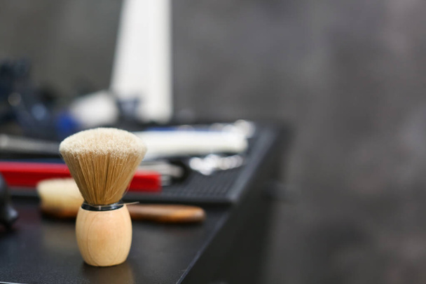 Shaving tools for men in barbershop - Foto, imagen
