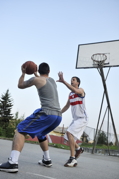 Streetball game at early morning - Foto, immagini