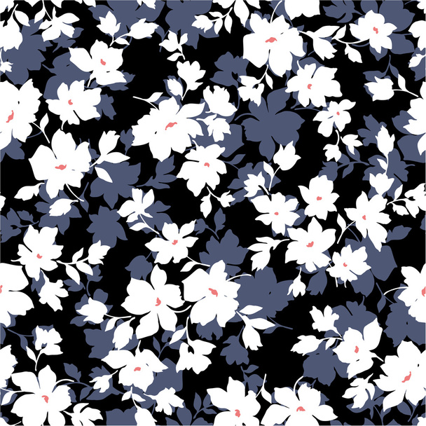 Seamless floral design - Vector, imagen