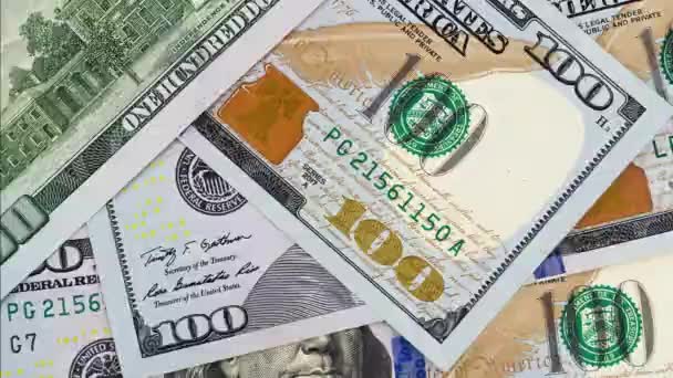 Amerikai Egyesült Államok dollár készpénzben. - Felvétel, videó