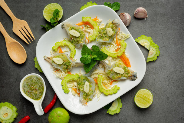 thai food;Shrimp in spicy fish sauce - Φωτογραφία, εικόνα