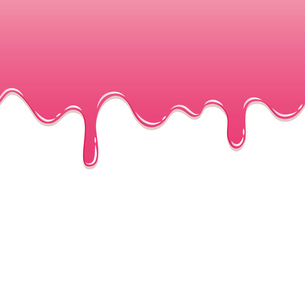 ροζ γλυκό λιώσιμο φόντο παγοποίησης - Διάνυσμα, εικόνα