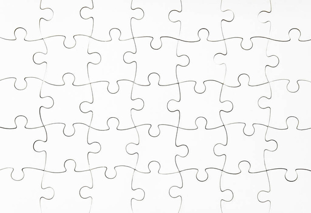 White jigsaw puzzle mockup - Foto, immagini
