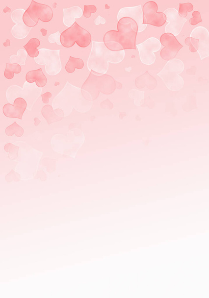 Absztrakt fényes rózsaszín háttér homályos szívvel. Illusztráció szívvel Valentin-napra - Fotó, kép