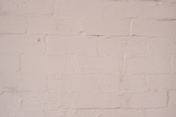 Fondo de pared de ladrillo blanco. pared interior de fachada de ladrillo blanco. viejo cemento grunge fondo - Foto, imagen