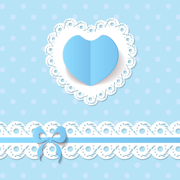 Baby shower for a boy - Vector, Image