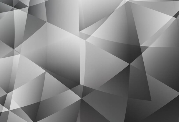 ライトグレーのベクトル多角形の抽象的な背景。三角形のカラフルな抽象的なイラスト。あなたのウェブサイトのための新しいテクスチャ. - ベクター画像