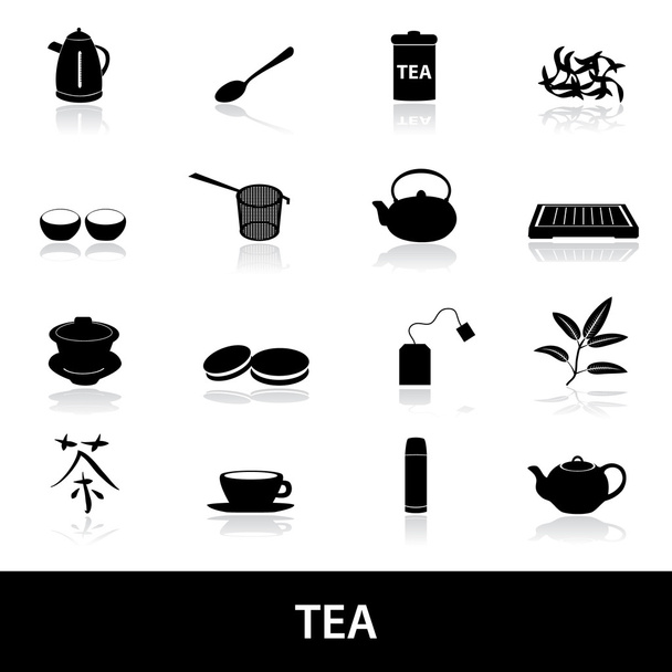 ícones de chá eps10
 - Vetor, Imagem