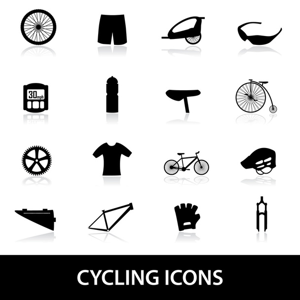 cycling icons eps10 - Vektor, kép