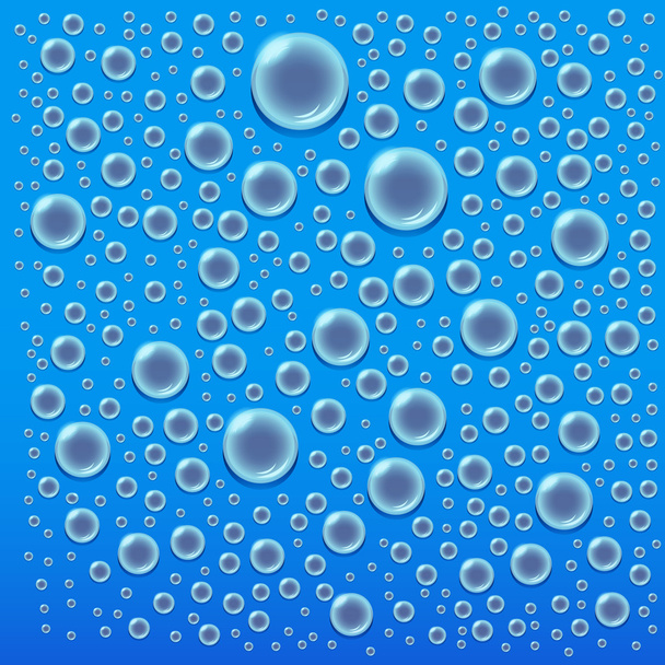 シームレスな水滴のパターン - ベクター画像
