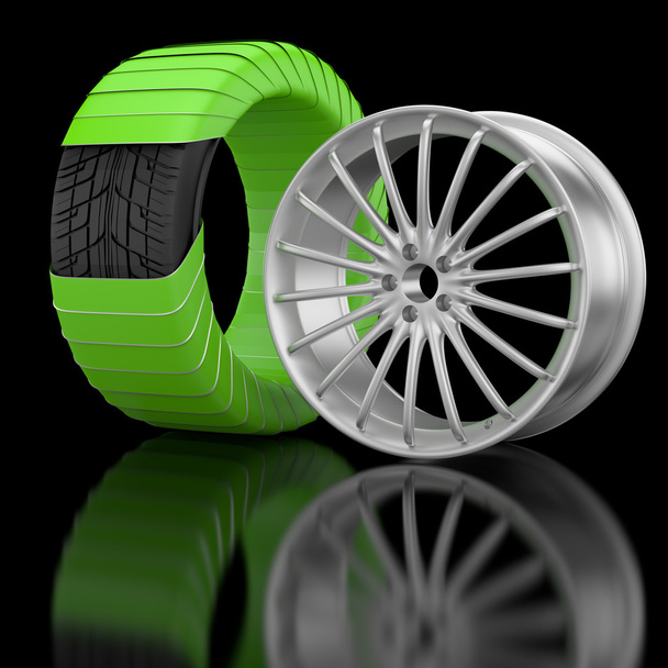 3D колеса і шина
. - Фото, зображення