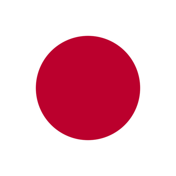 Square Japanese flag. Official state symbol of country. Official colors. - Photo, Image