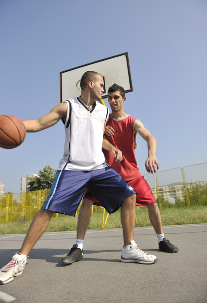 Streetball game at early morning - Photo, image