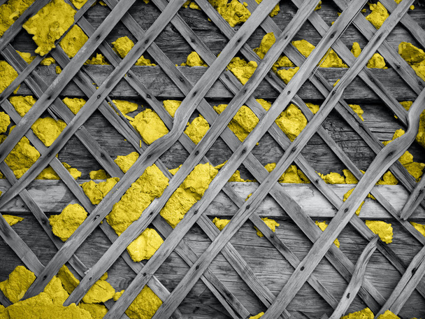 Valaiseva keltainen ja Ultimate harmaa tausta rakenne. Väri 2021. Muodikkaiden värien esittely muotoiluun. - Valokuva, kuva