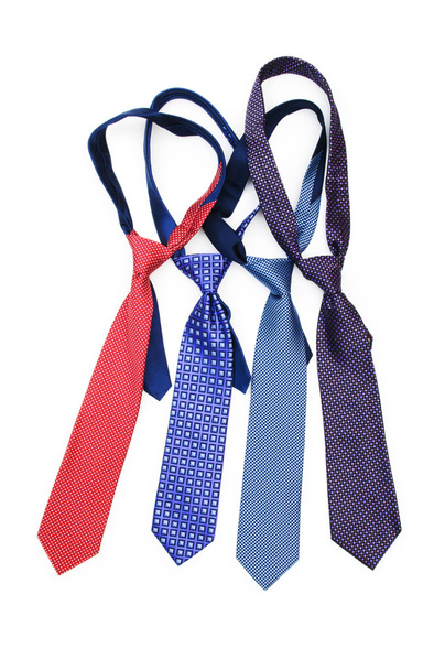 Шелковый галстук изолирован на белом фоне
 - Фото, изображение