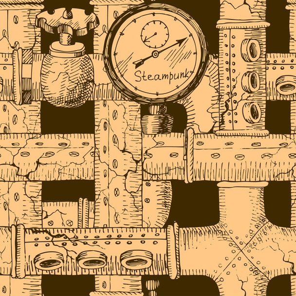 Piping Steampunk - Вектор,изображение