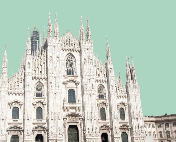 分離されたミラノ大聖堂 - 写真・画像