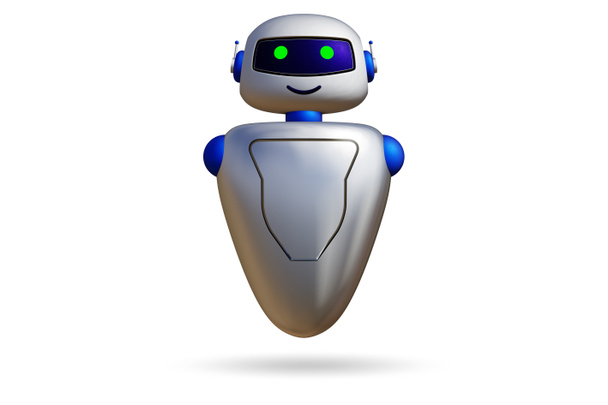 A chat bot koncepciója - 3d renderelés - Fotó, kép