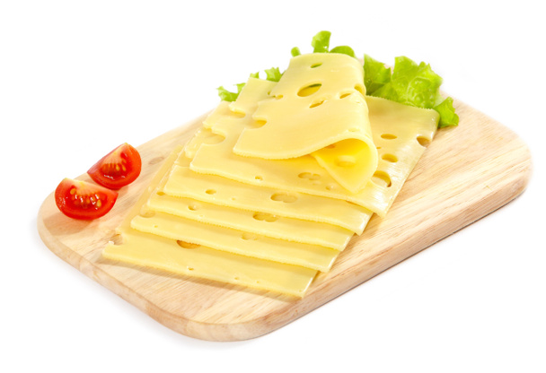 Fatias de queijo
 - Foto, Imagem