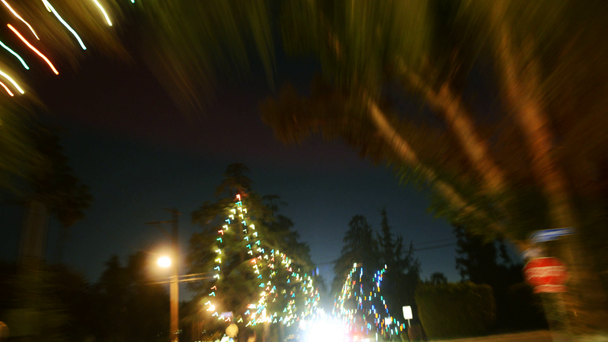 Navidad Iluminación Drive Lapse
 - Imágenes, Vídeo