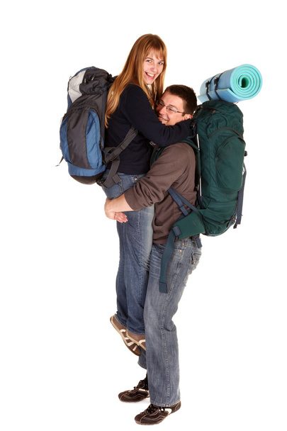 Couple backpacking - Fotó, kép