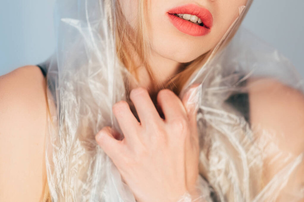 correction des lèvres esthétique cosmétologie femme visage - Photo, image
