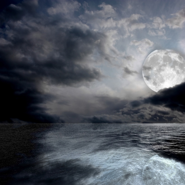 das Meer bei Nacht - Foto, Bild