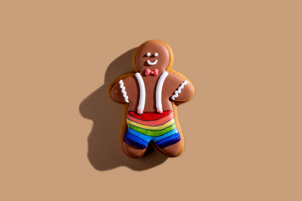 gay christmas lgbt cookies creative pastry food - Фото, изображение
