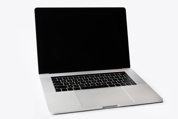 close up. stylish laptop on a white background. - Foto, Imagen